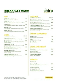 Chirp menu 3