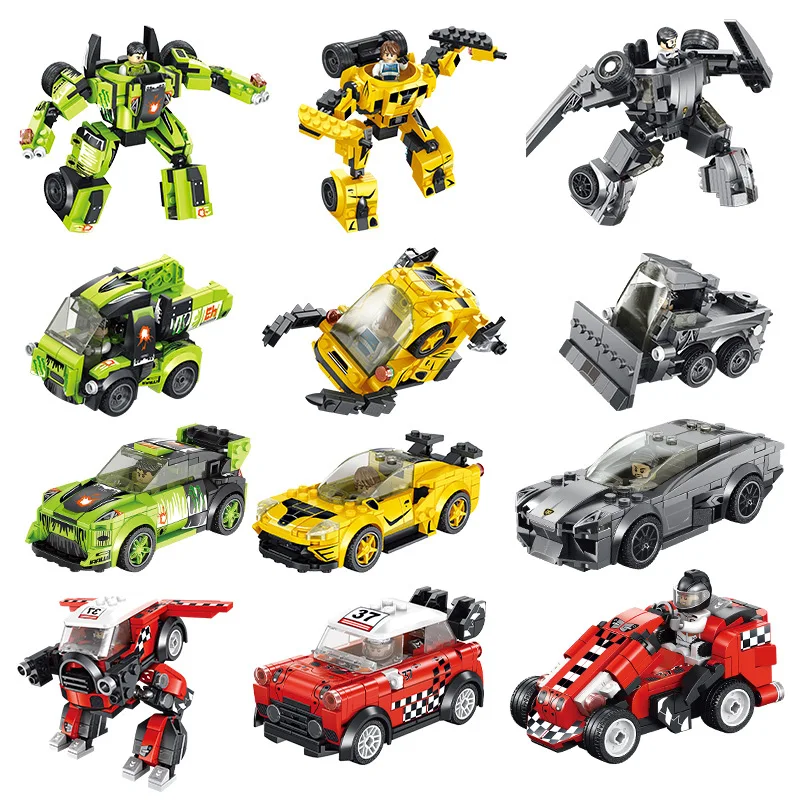 Racing Serie Puzzel met Bouwblokken Kleine Deeltjes. Stimuleert creativiteit en fijne motoriek. Urenlang speelplezier, perfect voor jonge bouwers
