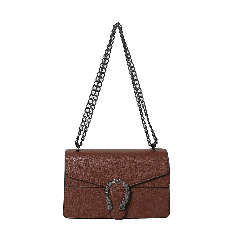 Sac Bandoulière Femme avec Chaîne Élégant et Pratique Idéal pour l'Épaule ou en Travers Parfait pour Sorties et Événements.