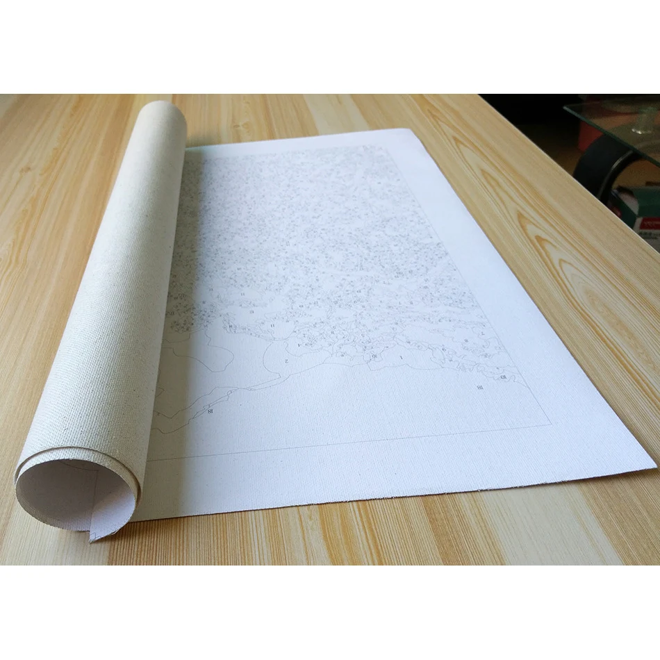 Kit pittura a olio digitale fai da te senza cornice, crea la tua opera d'arte, un passatempo rilassante per adulti e bambini, facile e divertente