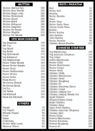 Bawarchi's Home Food menu 3