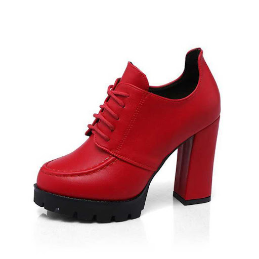 Title 2, Womens Platform with Thick Heels and High Heel...