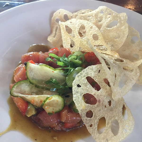 Gluten-Free Poke at Ghostfish Brewing Company