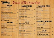 Snack & the Beanstock menu 3