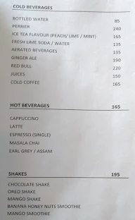 Terrace Bar Bistro menu 1