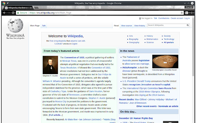 Wikipedia Layout Controller