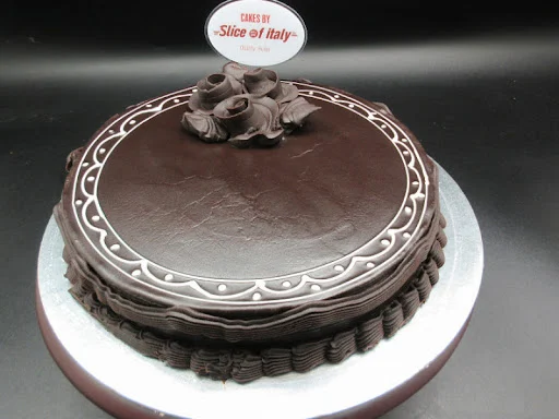 Dark Chocolate Truffle Cake Eggless