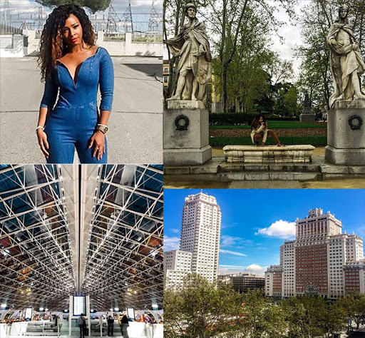 Boity is having a blast in Spain.