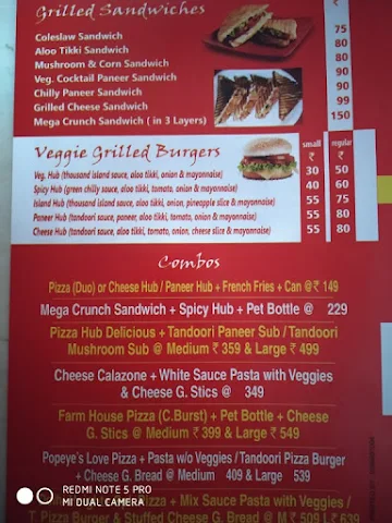 Chizzeria Junkies menu 