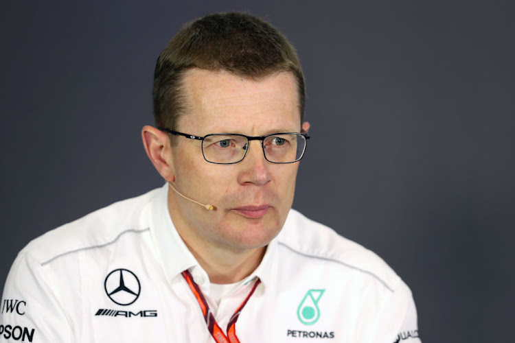 Mercedes Engine Boss Andy Cowell attending a press conference during Practice Day of the 2017 British Grand Prix at Silverstone Circuit, Towcester.