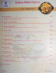 The Gaur menu 6