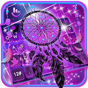 Purple Galaxy Dream Catcher Keyboard Theme  Icon