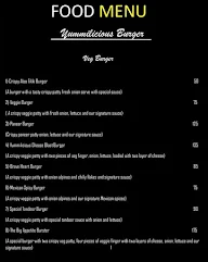 The Yummilicious Burger menu 2