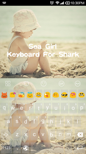 Cute Sea girl-Emoji Keyboard