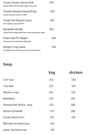 Mrs Cheng  Fresh Asian Kitchen menu 2