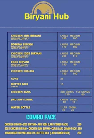 Biryani Hub menu 1