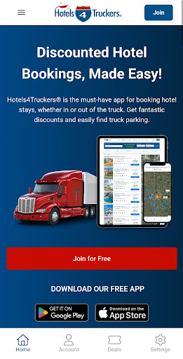 Screenshot Hotels4Truckers