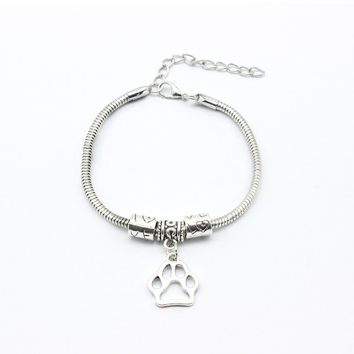 Title 3, Animal Charm Alloy Dog Paw Bracelet, a charming...