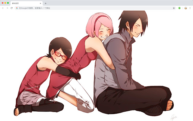 Sarada Uchiha Top  HD Anime New Tabs Theme