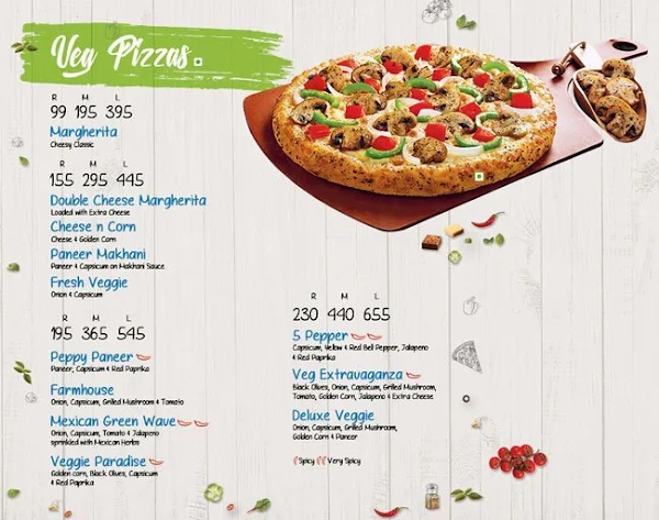 Domino's Pizza menu 