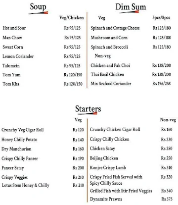 Live Wok menu 