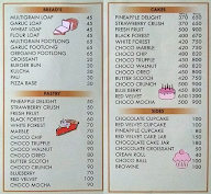 Bake-A-Boo	Bakery menu 1