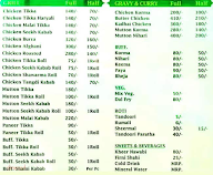 Shahi Zaika menu 1