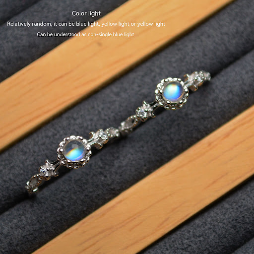 Title 3, Natural Sri Lanka Blue Moonstone Ring. Experien...
