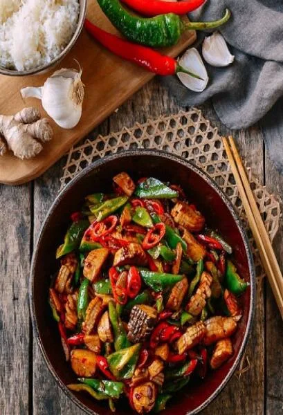 Mushroom Chilli Oyster Sauce Dry