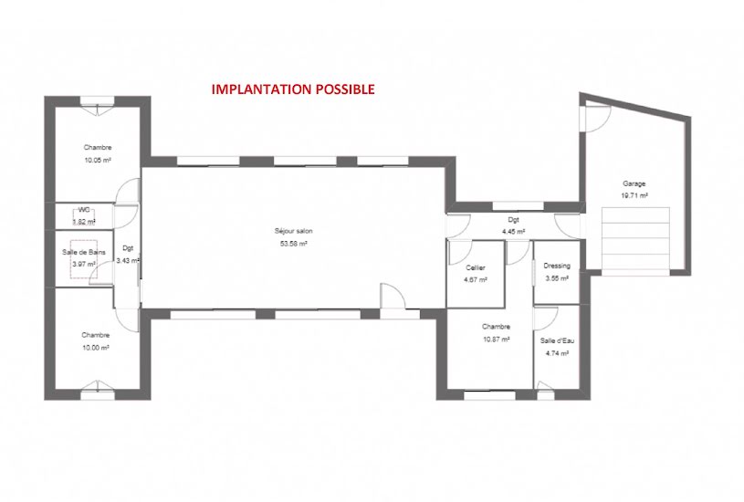  Vente Terrain à bâtir - 710m² à Sainte-Pazanne (44680) 