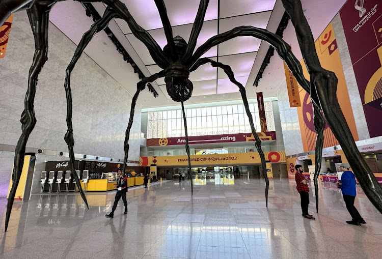 Fifa World Cup Qatar 2022 branding is seen in the Qatar National Communication Center in Doha, Qatar. Picture: REUTERS/HAMAD I MOHAMMED