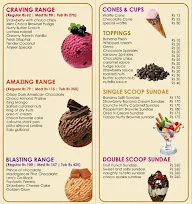 Blue Bunny Ice cream menu 3