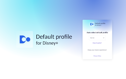 Default profile for Disney+