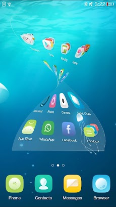 Jellyfish Hola 3D Themeのおすすめ画像3