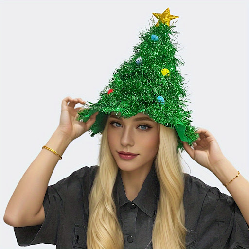 Title 1, Kerstboom hoed decoratie voor fotos, carnaval,...