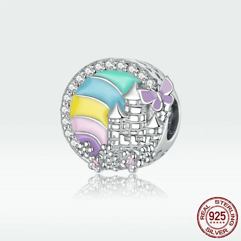 Title 2, S925 Rainbow Small Castle kralenarmband, origin...