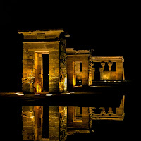 Vista notturna del Tempio di Debod di 