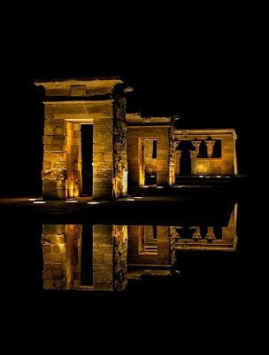 Vista notturna del Tempio di Debod di Larana_ph