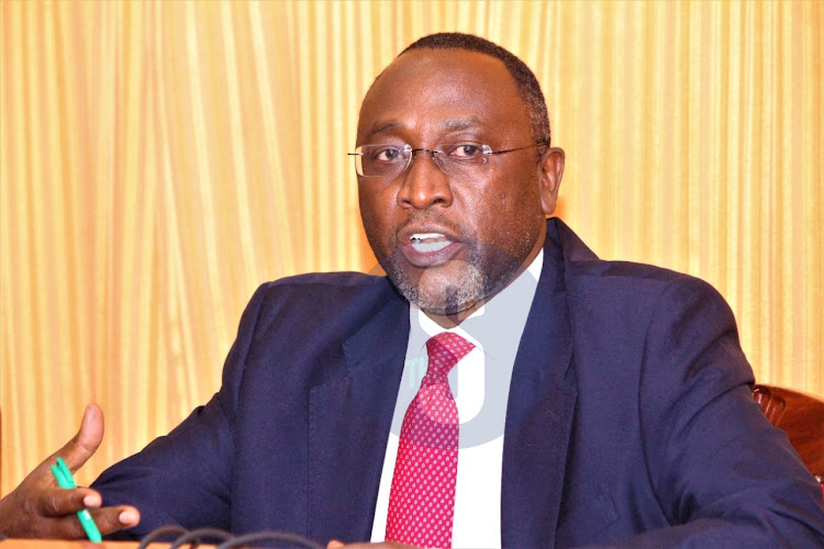 The clerk senate Jeremiah Nyegenye during a briefing at his office on the status of application of the house speaker on September.5th.2022.