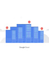 一栋建筑，下面写着 Google Cloud