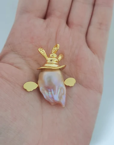 Pingente de joia pequeno de pérola - 2