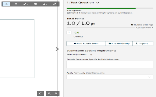 Gradescope Grading Progress Display