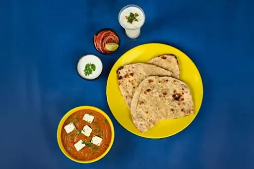 Matter Paneer With 4 Butter Tawa Roti