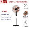 Quạt Cây Đứng Camel Fs - 45/ Fs - 40/ Fs - 45Y Mới 5 Cánh Đồng Siêu Mát Bảo Hành 12 Tháng