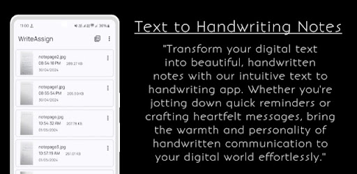 Text to Handwriting Notes