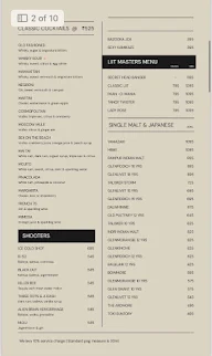 Trippy Tequila menu 2