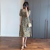 Floral Floral Dress Female Summer New Style Korean Style Temperament Waist Loose Large Size Was Thin