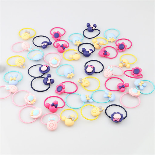 Title 2, Kids Hair Rope Princess Hair Ring Storage Porta...