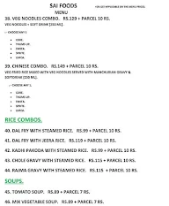 Sai Foods menu 5