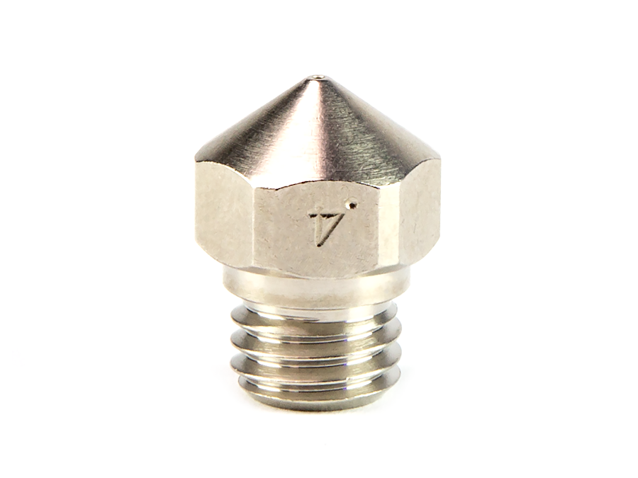 Micro Swiss Plated Brass Wear Resistant MK10 Nozzle for FlashForge - 1.75mm x 0.40mm